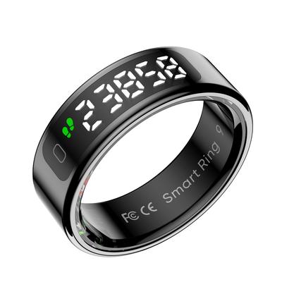 Wireless Charging Smart Ring Multi Sports Modes Fitness Tracker 5ATM Waterproof Sleep Blood Oxygen Heart Rate Monitoring Step Count Smart Ring
