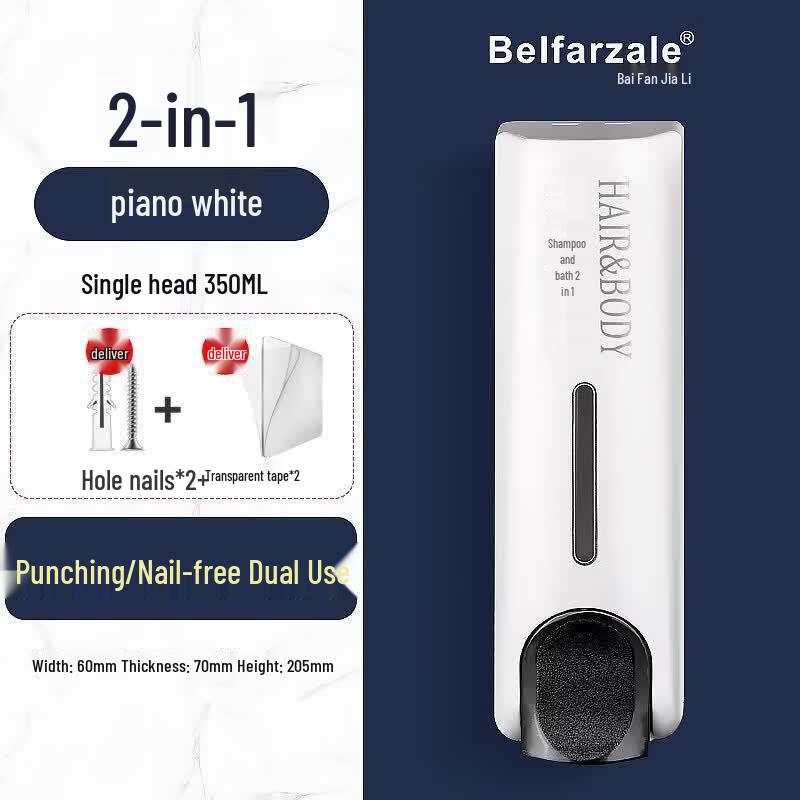 LIEI Ceramic Wall-Mounted Press Soap Dispenser