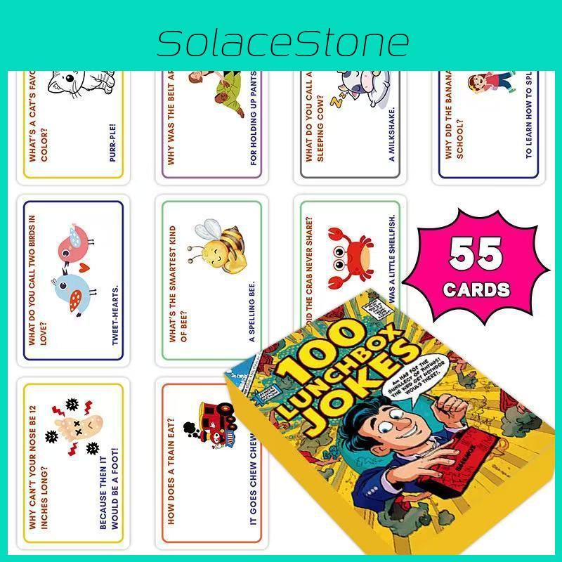Lunchbox Jokes Card Set For Childrens Brain Teasers And Parentchild Interaction
