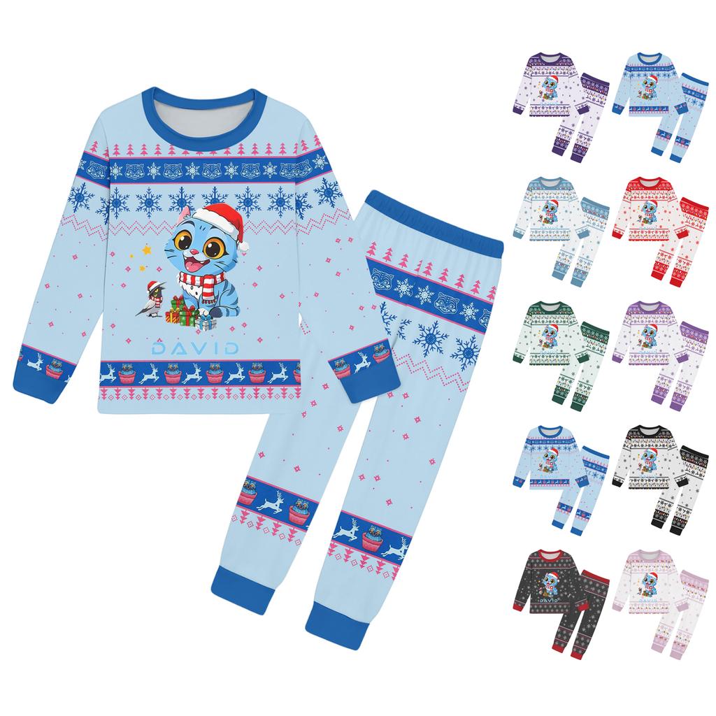 Girls Pants Set Kids Tee Shirt 2PCS Long Sleeve Cartoon Clothing Outfit