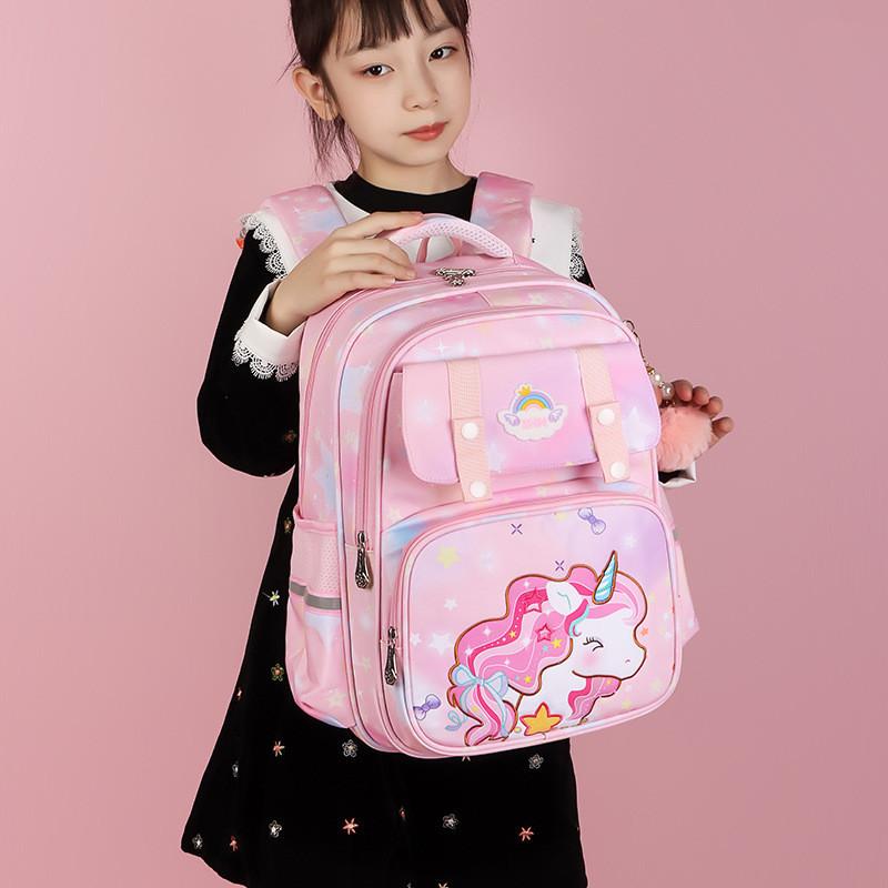 Adorable Cartoon Unisex Kids Backpack For Elementary School Oxford Cloth