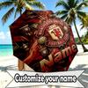 Custom Name Personalized Manchester United Print Umbrella, Auto Open Close, 8‑Rib Sturdy Frame, Commute Camping Hiking Use, Birthday Gift