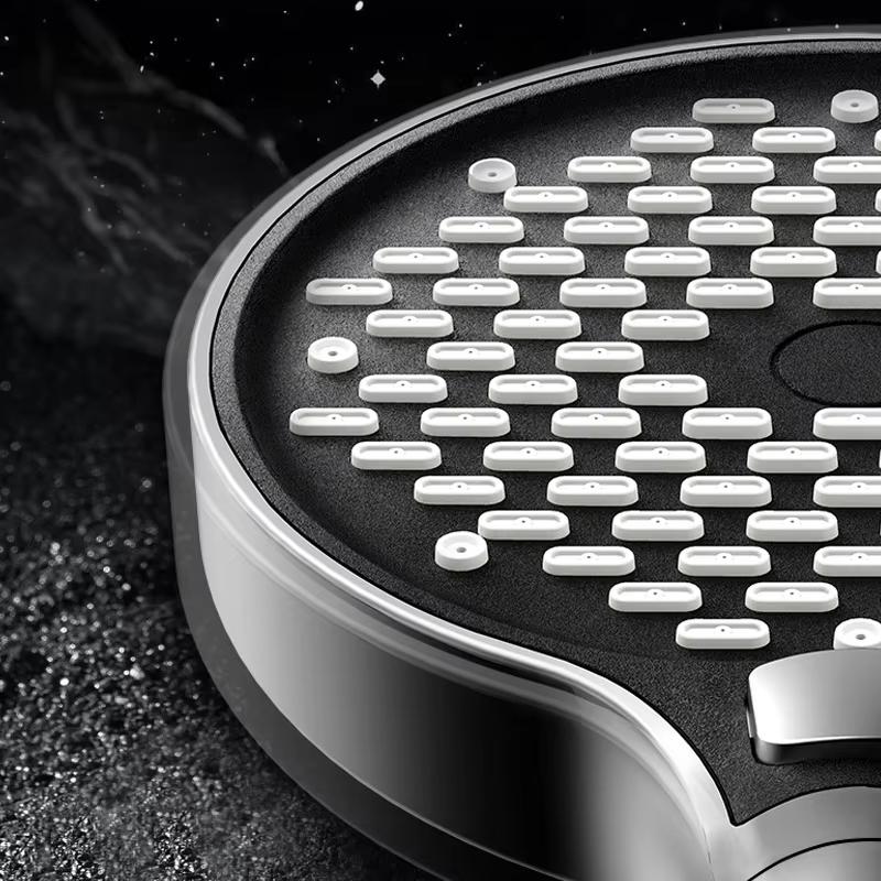 15cm Hochdruck Duschkopf Regendusche 3 Modi Duschköpfe Verstellbar Ein-Knopf Stopp Wasser Massage, Badezimmerzubehör