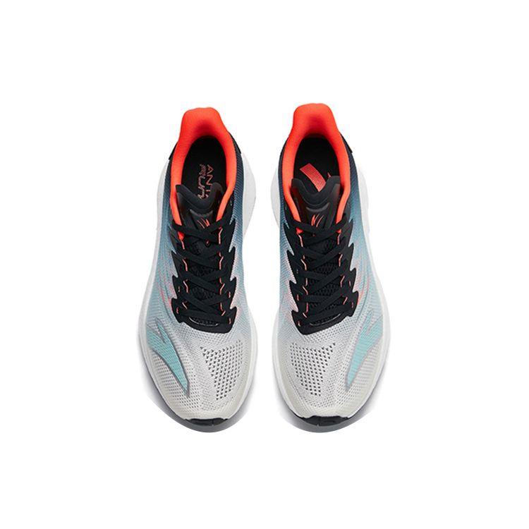 Anta Mach 2.0 Comfortable Fabric Shock Absorption Non-Slip Wear-Resistant Breathable Low-Top Running Shoes Men sneaker White Black Red 112355583-6