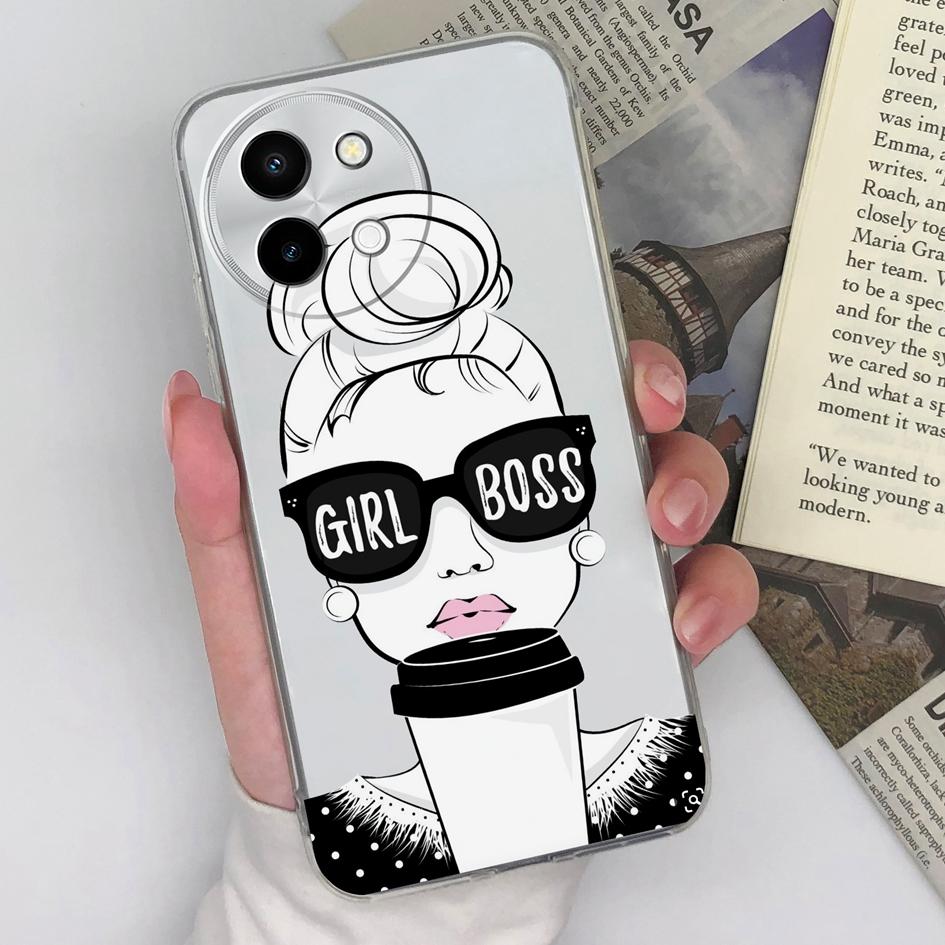 

Чехол для Vivo Y28 4G Y200e Y100 (ИДН) Чехол для V30e V40 Lite Y38, модный, симпатичный, классный, для девочек и мальчиков, прозрачный, мягкий, силиконовый, TPU, противоударный, для телефонов, сумки, бамперы Vivo Y100 (IDN)