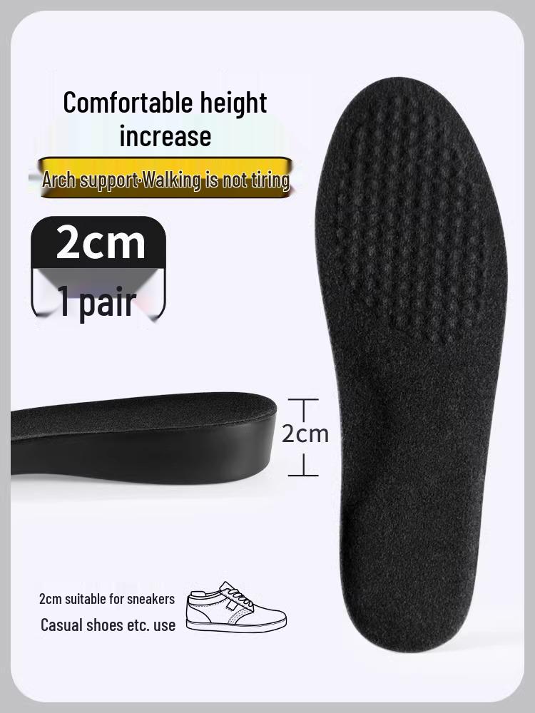 Women's 5 cm Invisible Height-Increasing Insoles for Long Boots, Arch Support to Prevent Tired Feet.