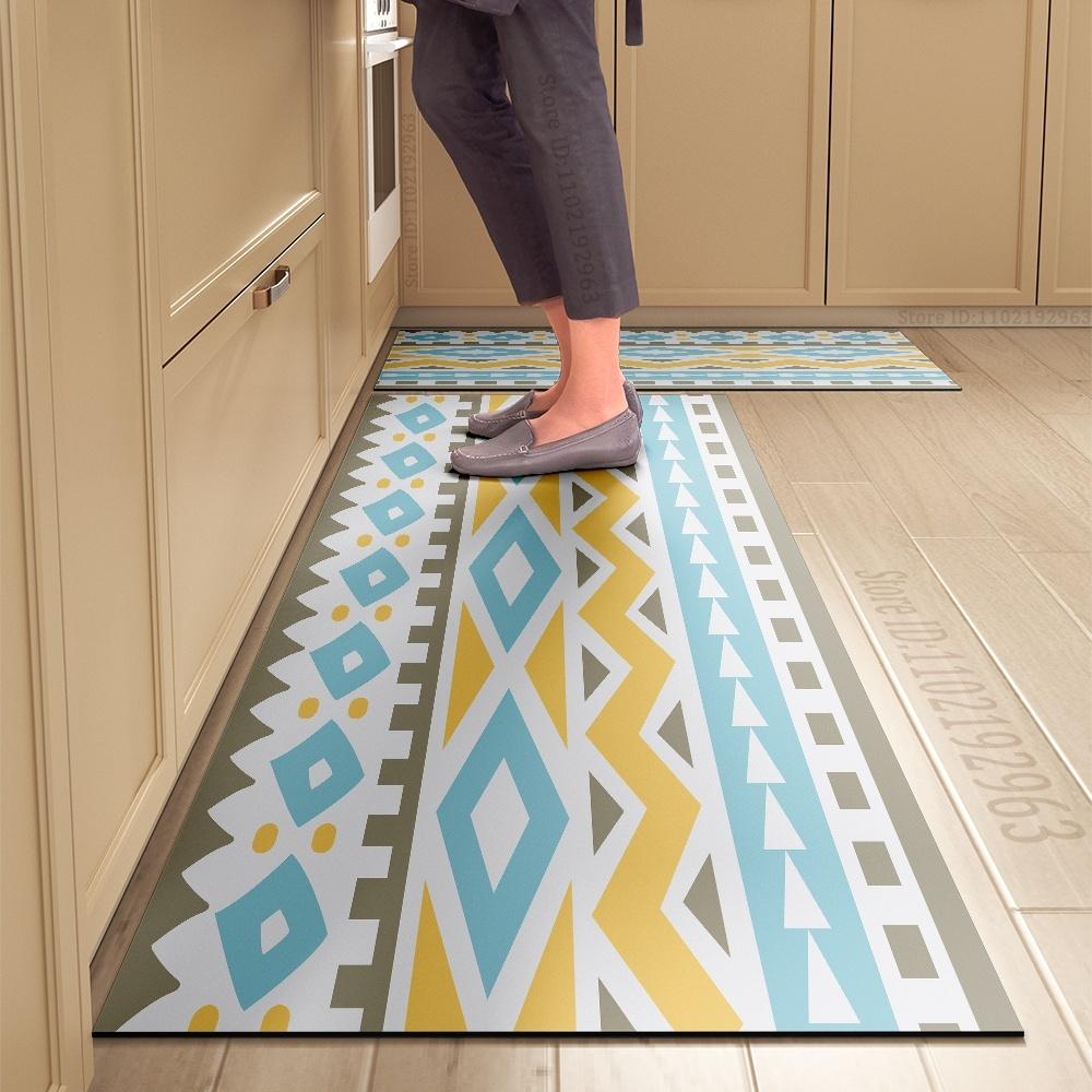 Kitchen Rug Durable Home Entrance Doormat High-end Kitchen Mats for Floor Waterproof House Hold Washable Non-slip Large Carpet