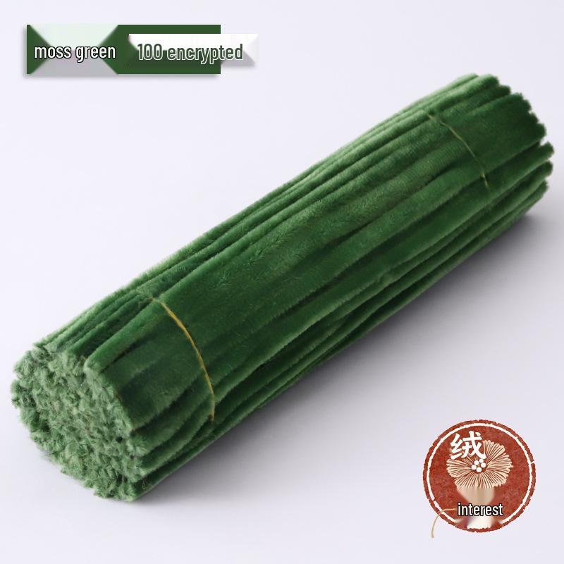 Macaron Twist Stick: Encrypted Velvet & Faux Plush Chenille Stems - DIY Mixed Color Craft Pack