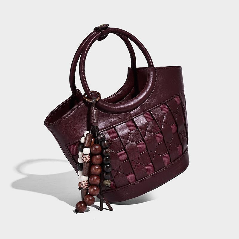 

2025 Autumn New Basket Style Versatile Handheld Shoulder Bag