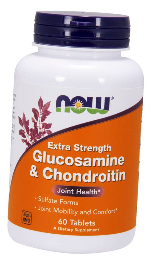 

Глюкозамін та Хондроїтин екстра сила, Glucosamine Chondroitin, Now Foods 240таб (03128002) 60tab