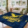 Fenerbahçe FC Design Crystal Velvet Rug Soft Decorative Mat for Bedroom Entrance
