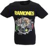 Unisexs Black Official Ramones Cartoon T Shirt
