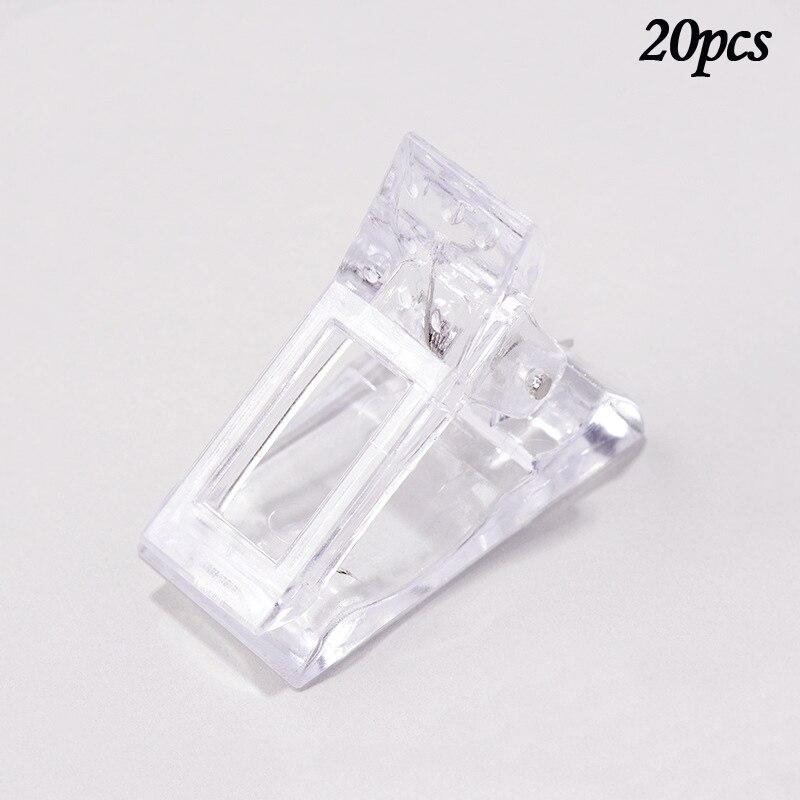 10/20 buc Acrilic Agrafă pentru Unghii Gel Transparent pentru Construcție Rapidă Sfaturi pentru Unghii Clips pentru Extensie pentru unghii Cleme UV Instrumente pentru Manichiura