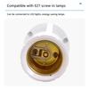 E27 Smart Motion Sensor Light Adapter - AC 85-265V Auto-On/Off Lamp Holder with PIR Detection for Corridor/Staircase Lighting