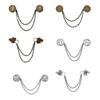 Fashionable Chain Brooch Trendy Chest Jewelry Gift With European Pattern For Shawl And Clothing Accessories