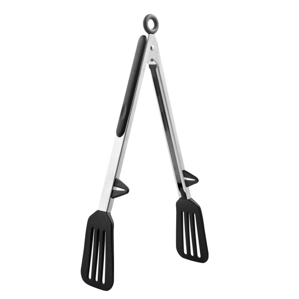 9/12 Inch Stainless Steel Food Tongs,Silicone Non-stick Cooking Clips for Kitchen,Household BBQ Clamp for Salad Outdoor Barbecue