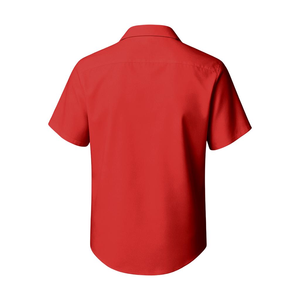 Men's Casual Short Sleeve Halloween Print Shirt for Everyday Wear