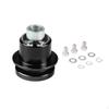 RapidDisconnect Steering Wheel Adapter Black 360Degree Aluminum Alloy