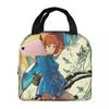 Nausicaa Of The Valley Of The Wind Anime Insulated Lunch Bag for Kid Cooler Thermal Food Box Tote Portable Lunch Boxes Container