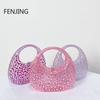 Lady Evening Bags for Women Luxury Designer Handbag and Purses New Ins Transparent Plastic Imitation Diamond Acrylic Pouch Bag