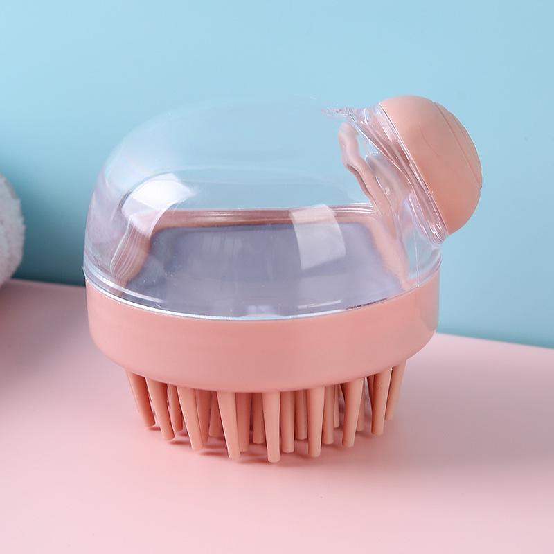 Body Scalp Massage Brush Silicone Shampoo Brush Hair Wash Comb Adding Liquid Shampoo Brush Silicon Body Scrubber Massage Brush