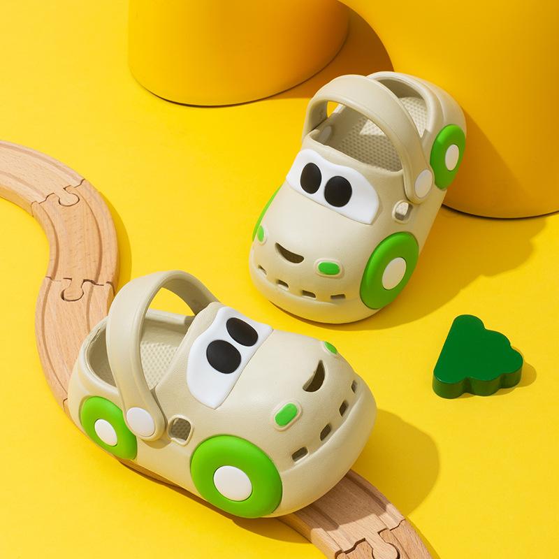 

Children s Clogs Indoor Waterproof Anti-Collision Closed-Toe Car Summer Boys Cartoon Girls Infant Cute Sandals 18-19Code（Inner Length1 хаки