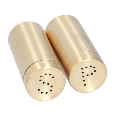 2pcs Spice Jar Stainless Steel Seasoning Bottle Salt and Pepper Shaker Kitchen Tool
