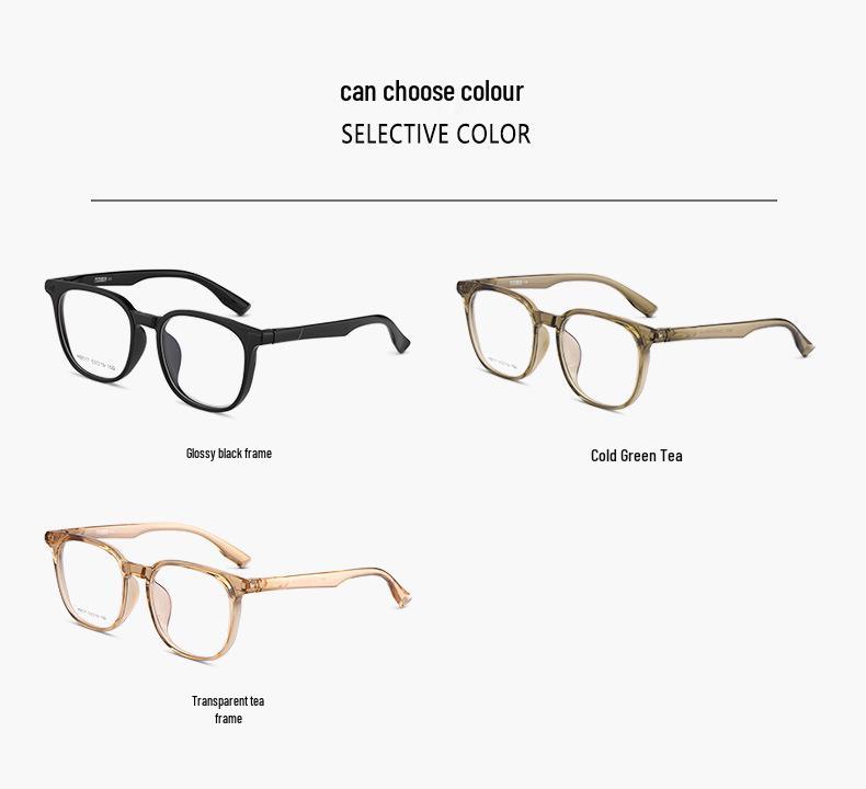 Women's TR90 Youth Glasses: Square/Round Frames, Face-Enhancing Design, Compatible with Prescription Lenses