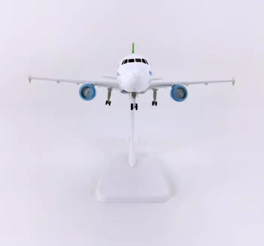 1/300 Metal Scale Aircraft A320 Vietnam Bamboo Airways Replica Collected Model Plane w Landing Gears kids toys for boys