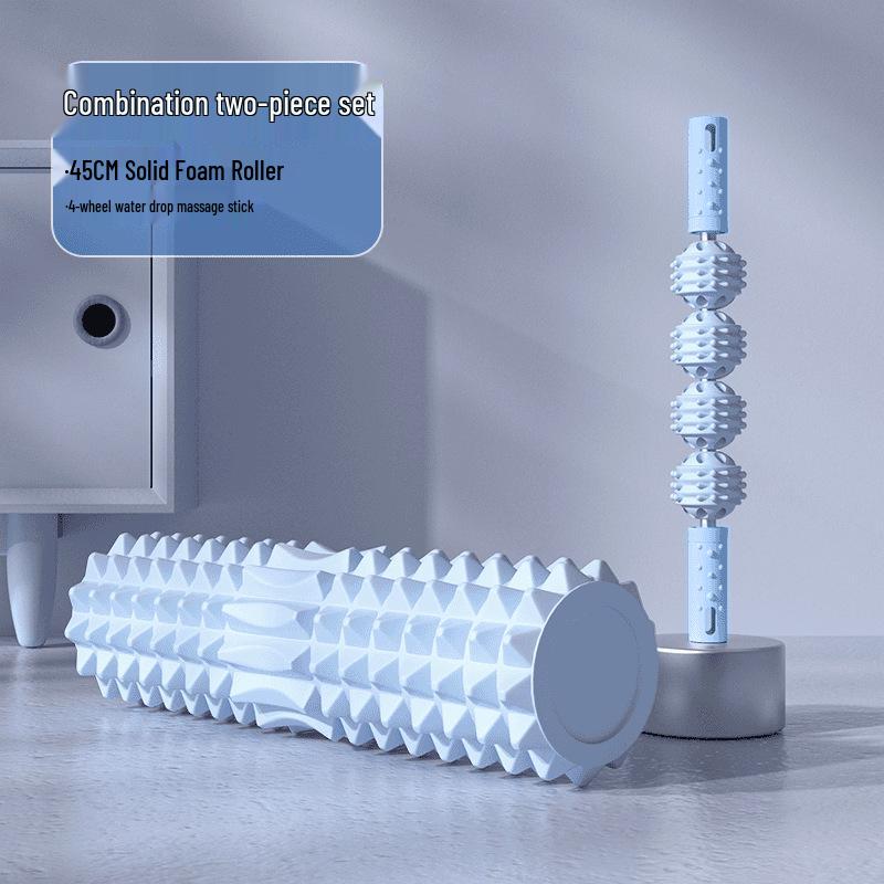 Professional Foam Roller and Crescent Yoga Massage Set