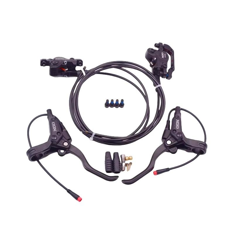 XOD E-Bike Hydraulic Brake Cut Off Power Brake 2 Pin Waterproof Plug Hose Front 1000mm / Rear 1800mm Bike Disc Brake