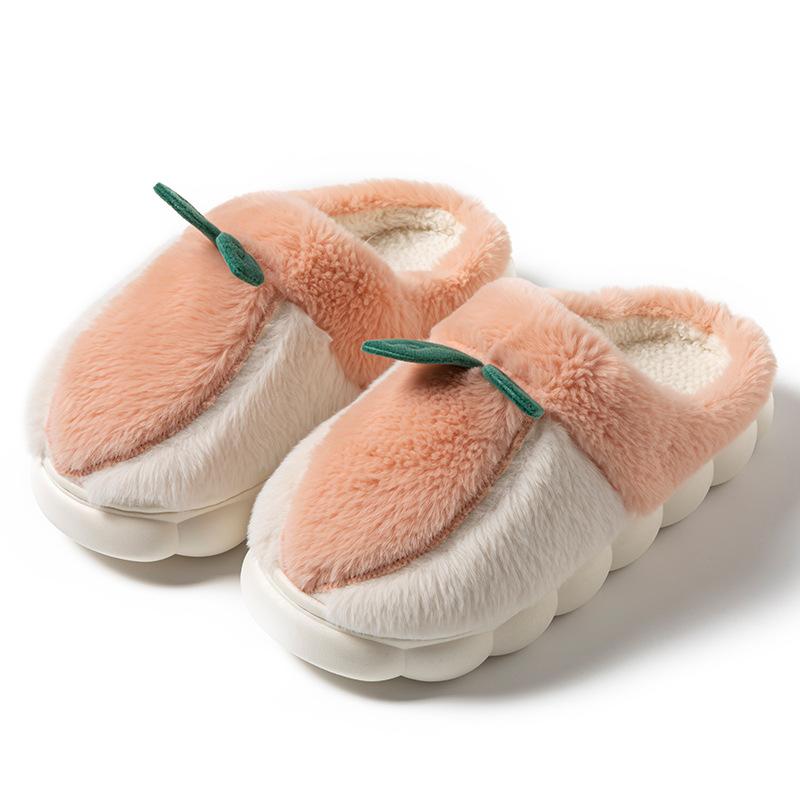 Cartoon Cotton Slippers Warm Home Couple Home Slippers Autumn and Winter New Cotton Slippers Indoor Wear-resistant Cotton Slippers