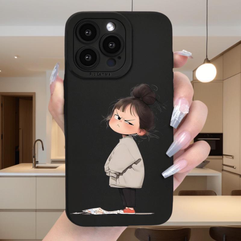 Little Girl Black Phone Case - New Arrival iPhone 13 Pro Max чёрный