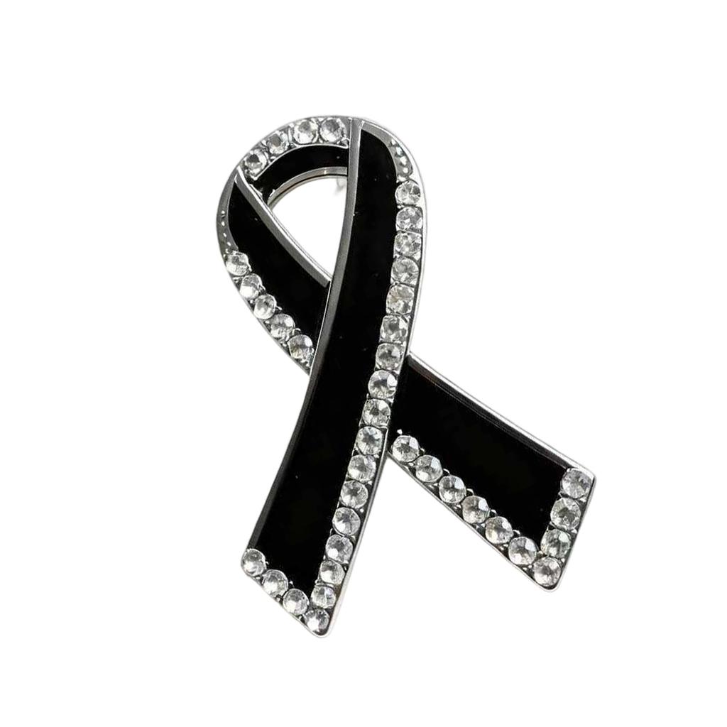Elegancka Broszka z Kryształowym Akcentem i Wstążką Akcesoria do Klapy Biżuteria Metalowa Na Okazje Codzienne Lub Formalne