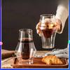 1/2 Stück doppelwandiger Glasbecher mit Hängeohr Espresso-Kaffeebecher, verbrühsicher, für Milch, Brandy, Wein, Teetasse, klares Becher-Set, Trinkgeschirr