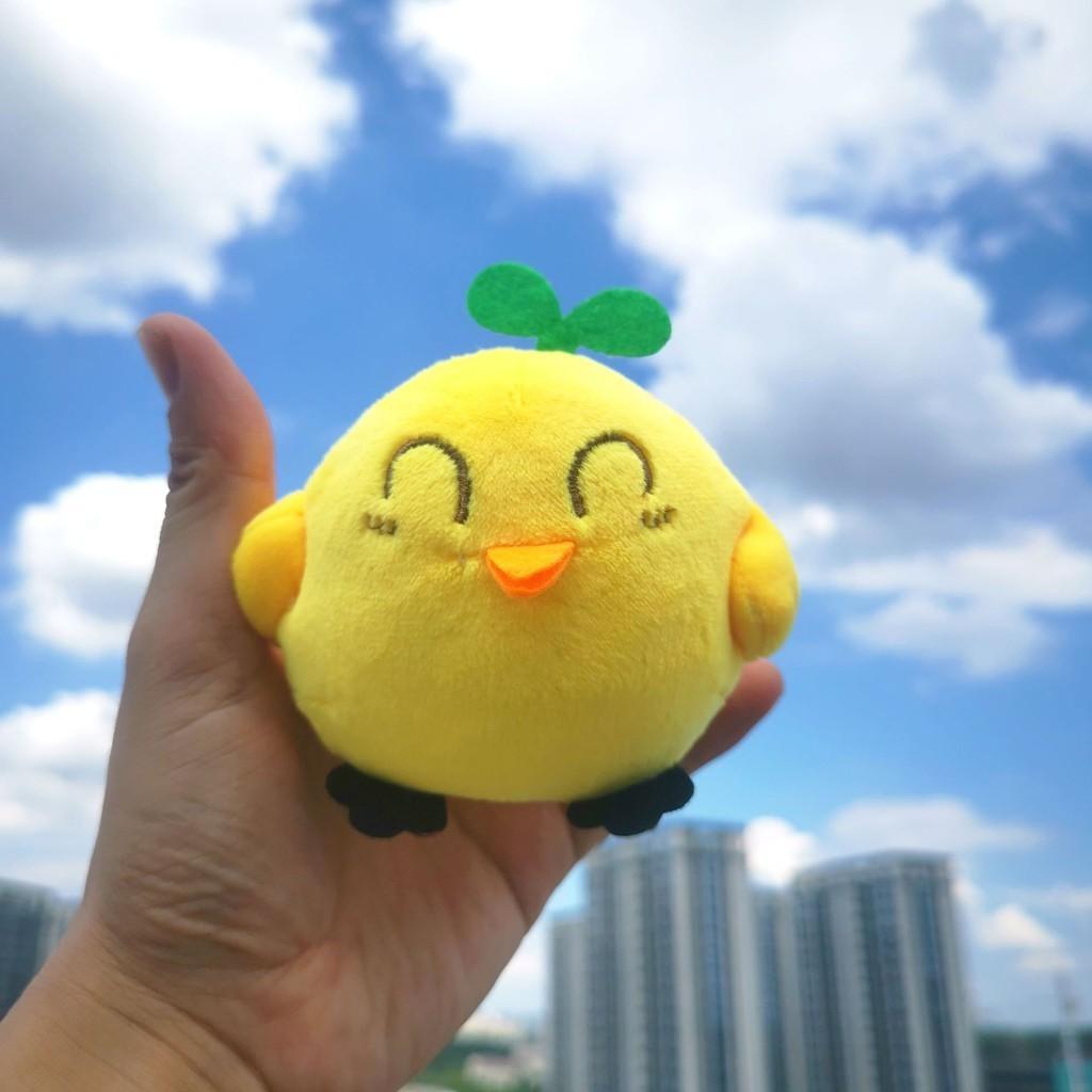 Cute Yellow Chick Plush Toy Keychain Short Plush Soft And Huggable Design