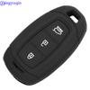 Jingyuqin Carcasa de Silicona para Llave Remota Fob Para Hyundai i30 Ix35 Solaris Azera Elantra Grandeur Ig Accent Santa Fe Palisade