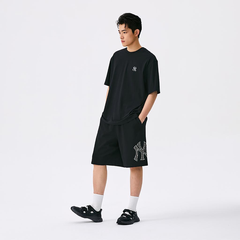 MLB New York Yankees Comfortable Soft Mary Jane Sandals Non-Slip Wear-Resistant Low-Top Casual Shoes Unisex Shoes Black 3ASDACE53-50BKS