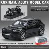 New 1:32 Rolls Royce Cullinan SUV Alloy Luxy Car Model Diecast Metal Toy Vehicles Car Model Sound and Light Simulation Children Gift