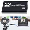 USB 3.0 4K HDMI-Compatible Capture Card Audio Video Capture Card Gaming Capture Card for Streaming Works for PS4/Camera/PC