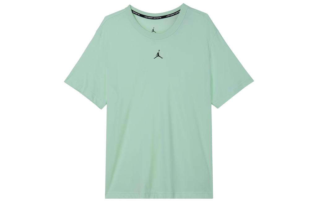 Jordan T Shirts Men's Mint Crew Neck Moderate Straight Fit FN5830-353