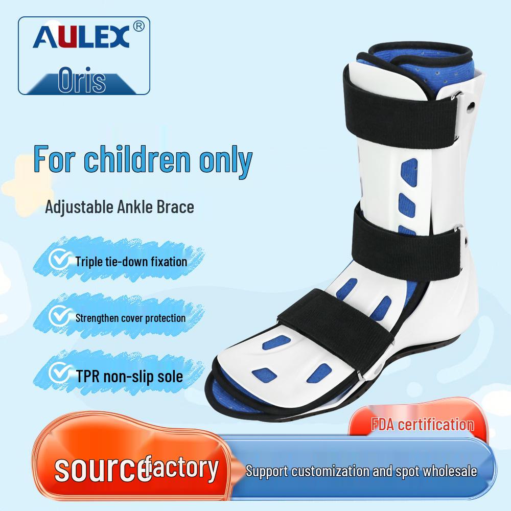 AULEX Adjustable Children's Achilles Tendon Boot - Breathable Sports Ankle Support