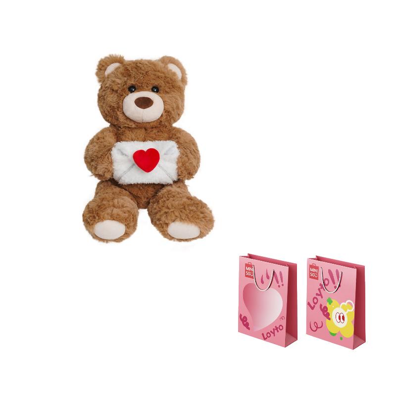 MINISO Коллекция кукол Мишка Jifu Плюшевая кукла Высота 26 см Кукла Sweet Shopping Bag