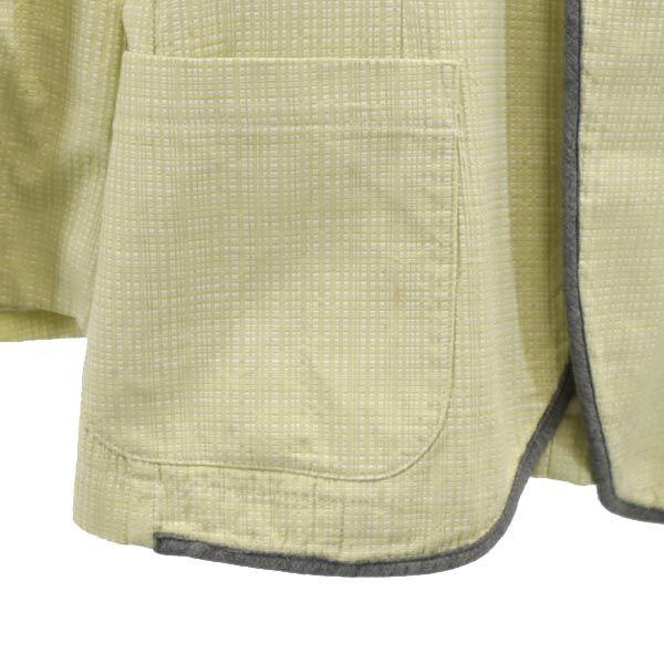 HYDROGEN Check Pattern tailored jacket L Green system skull button Men's Used