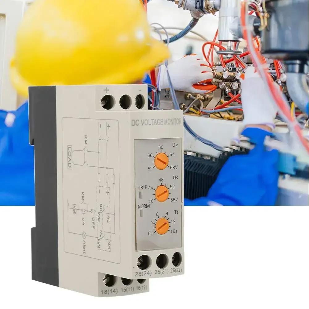 Overvoltage And Undervoltage Protector DC12V 24V 36V 48V For DVRD Surge/undervoltage Protection Relay Voltage Protection