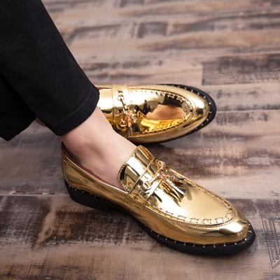 Spring and Autumn New Fashion British Style Personalized Tassel Foot Casual Small Leather Shoes Business Dress Large Size Men's Shoes