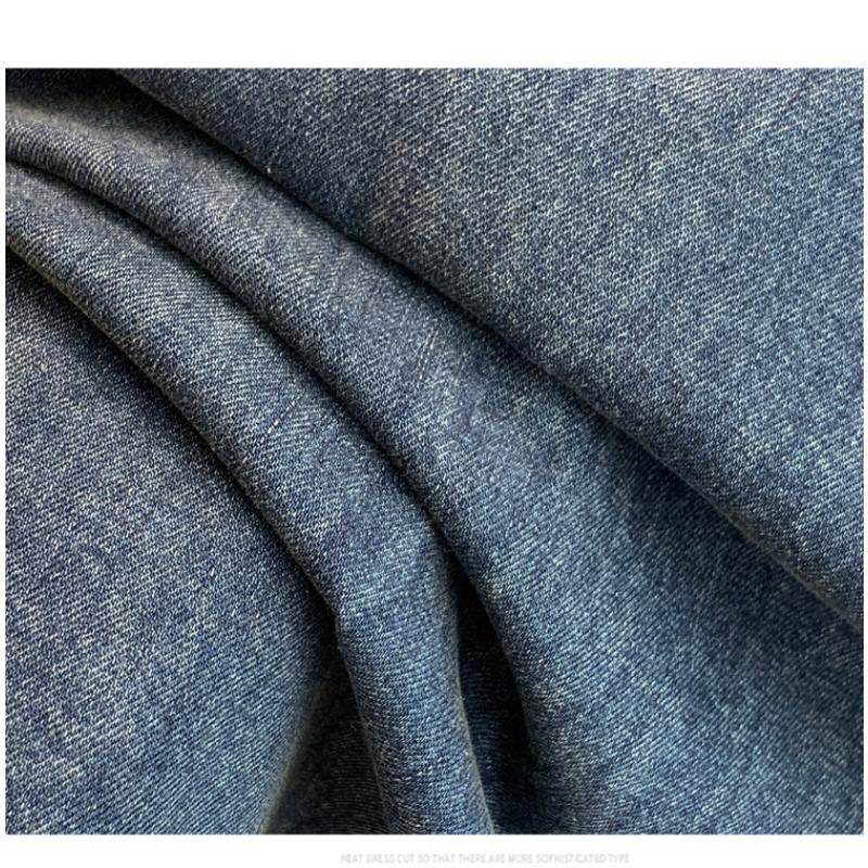 DIMANAF 2026 Autumn Winter New Plus Size Women Jeans Elastic Waist Embroidery Floral Long Pants Loose Casual Denim Cotton Trousers Vintage