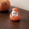 Pumpkin Ghost Ornament Halloween Ornament, 3D Printed Design Figure, Exquisite Decoration Mini Desktop for Scented Candles Figure