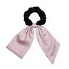Summer Satin Fabric Ponytail Hairband Headpiece for Ladies - Double-layered, High-end Style with A Butterfly Knot for Tying Up The Hair.