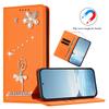 For Sony Xperia 10 VII Wallet Case Genuine Cow Leather Phone Cover Litchi Texture
